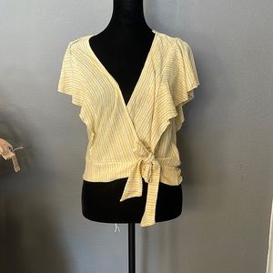 NWT A Line yellow deep V